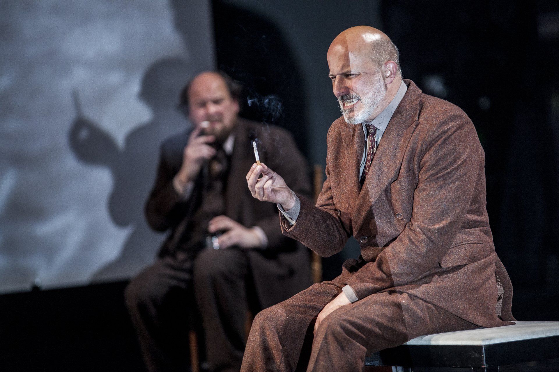 Alte Meister von Thomas Bernhard, Regie Dušan David Pařízek, Darsteller Rainer Galke, Lukas Holzhausen  © Lukáš Horký / Weiterspielen Productions