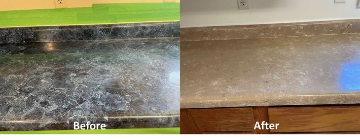 countertop refinish before and after