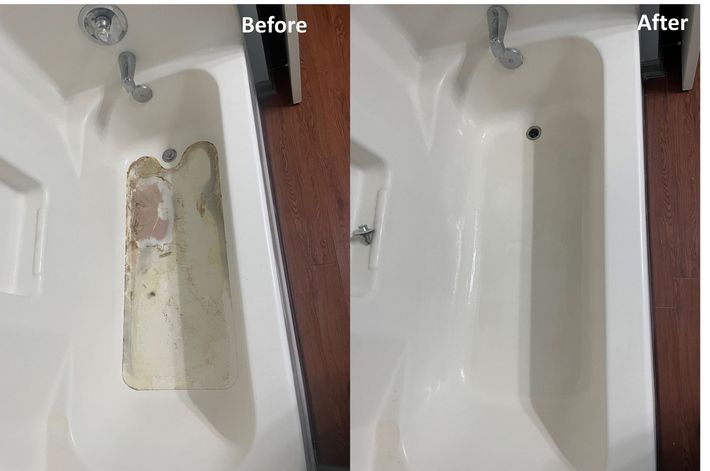 fiberglass refinish before and after