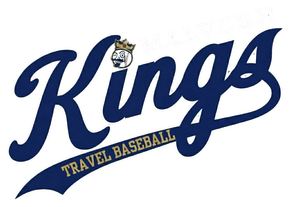 Malvern Kings Travel Baseball White Logo