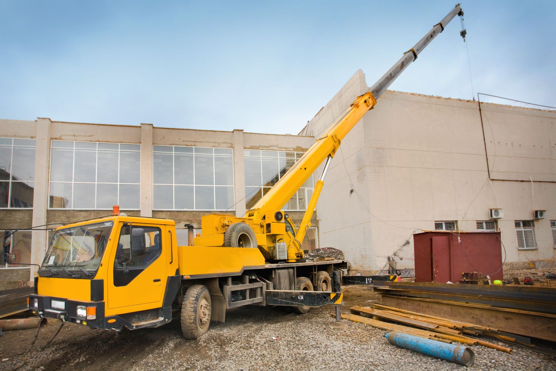 Big Powered Mobile Crane