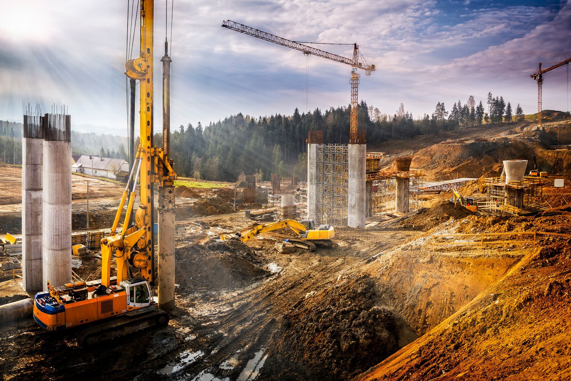 Construction site view