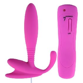 Dual-Stimulation Vibrator with Wired Remote Control