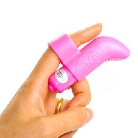 Finger Vibrator with Textured Tip
