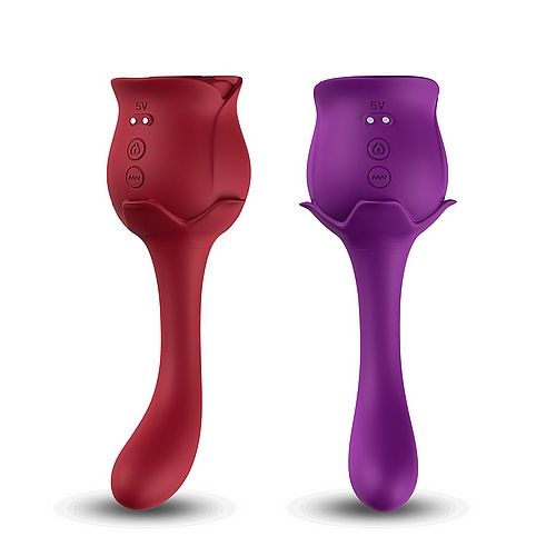 2-in-1 Rose Suction and Vibration Stimulator