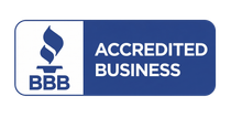 BBB logo with a blue background and white text, displaying an A+ rating.