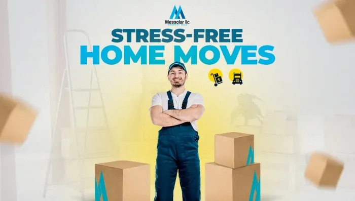 A man is standing next to a pile of cardboard boxes.