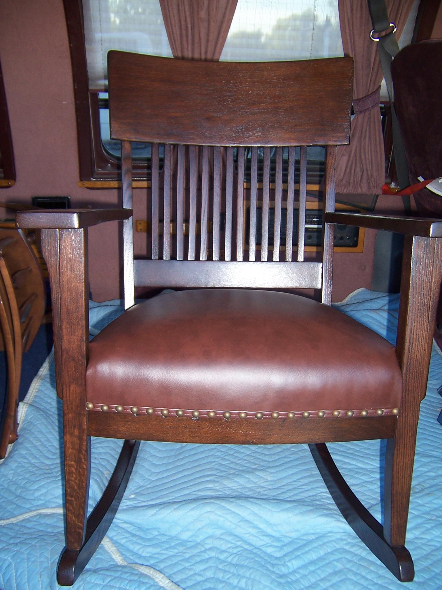 refinished antique chair