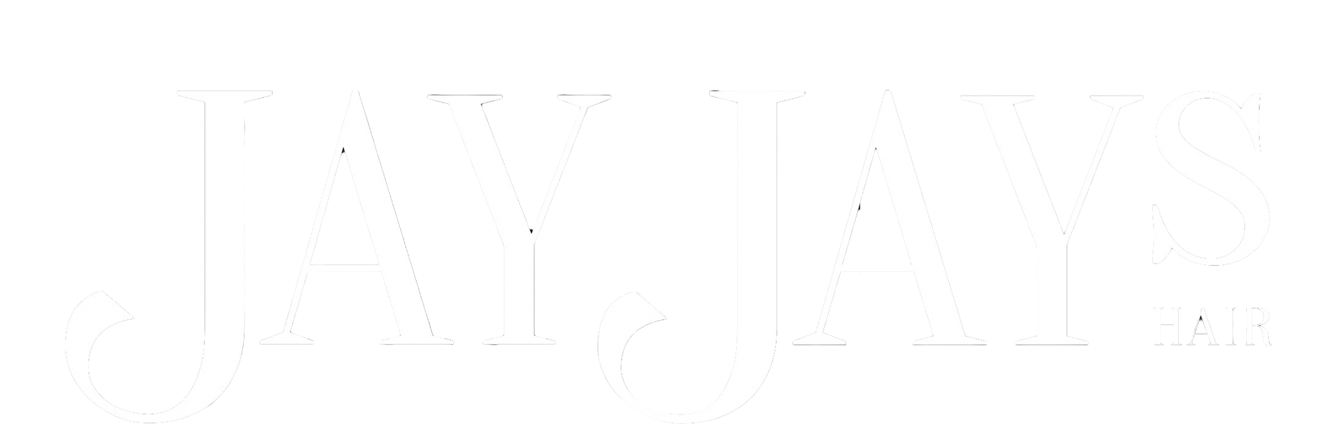 A logo for jay jays hair with a heart in the middle.