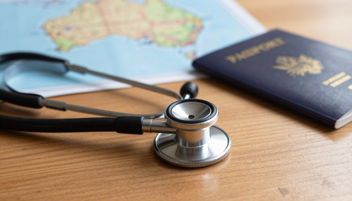 Stethoscope and Map