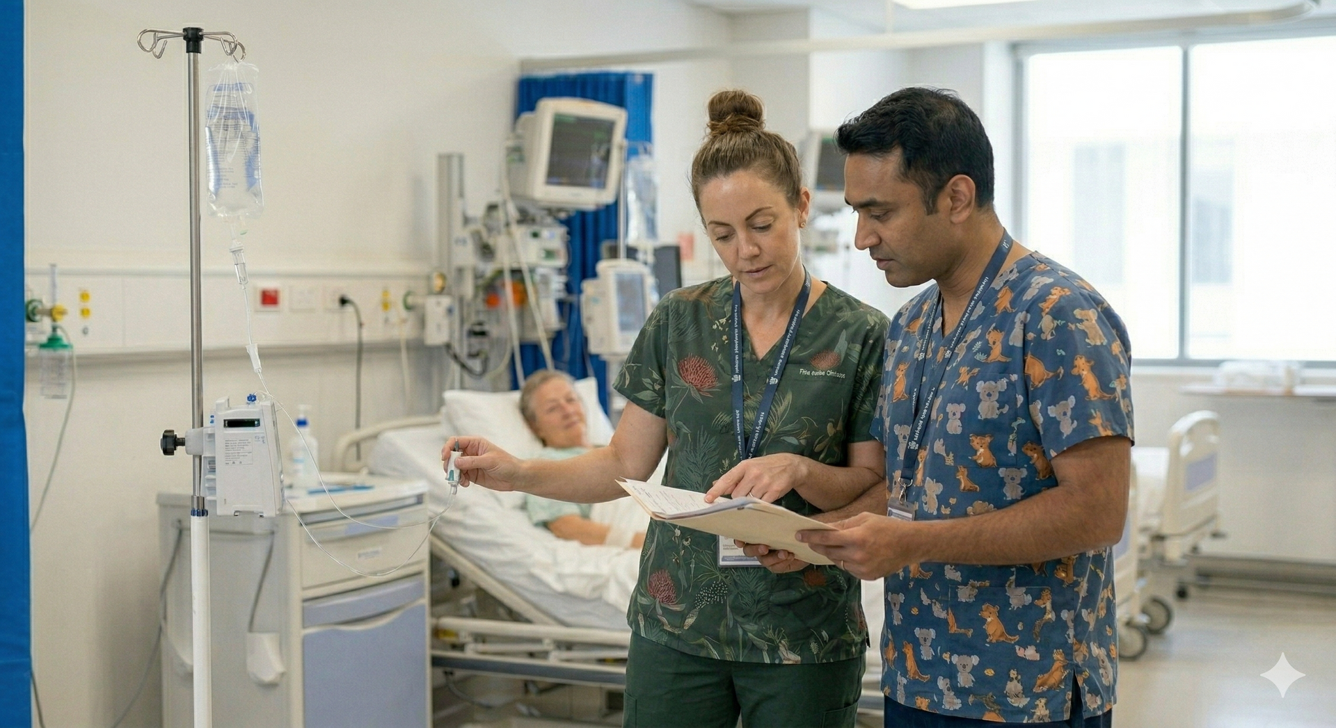Healthcare Professional using Tablet