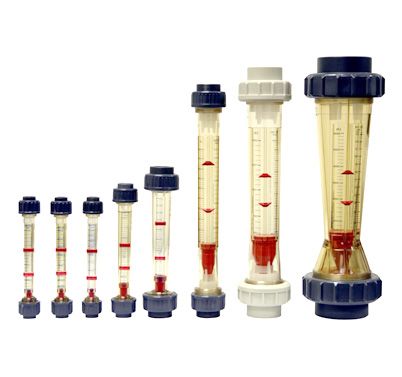 Exakt flow meters in different sizes .