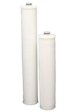 high capacity pleated elements are sitting next to each other on a white background .