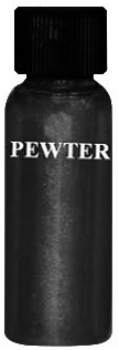 A dark gray bottle labeled
