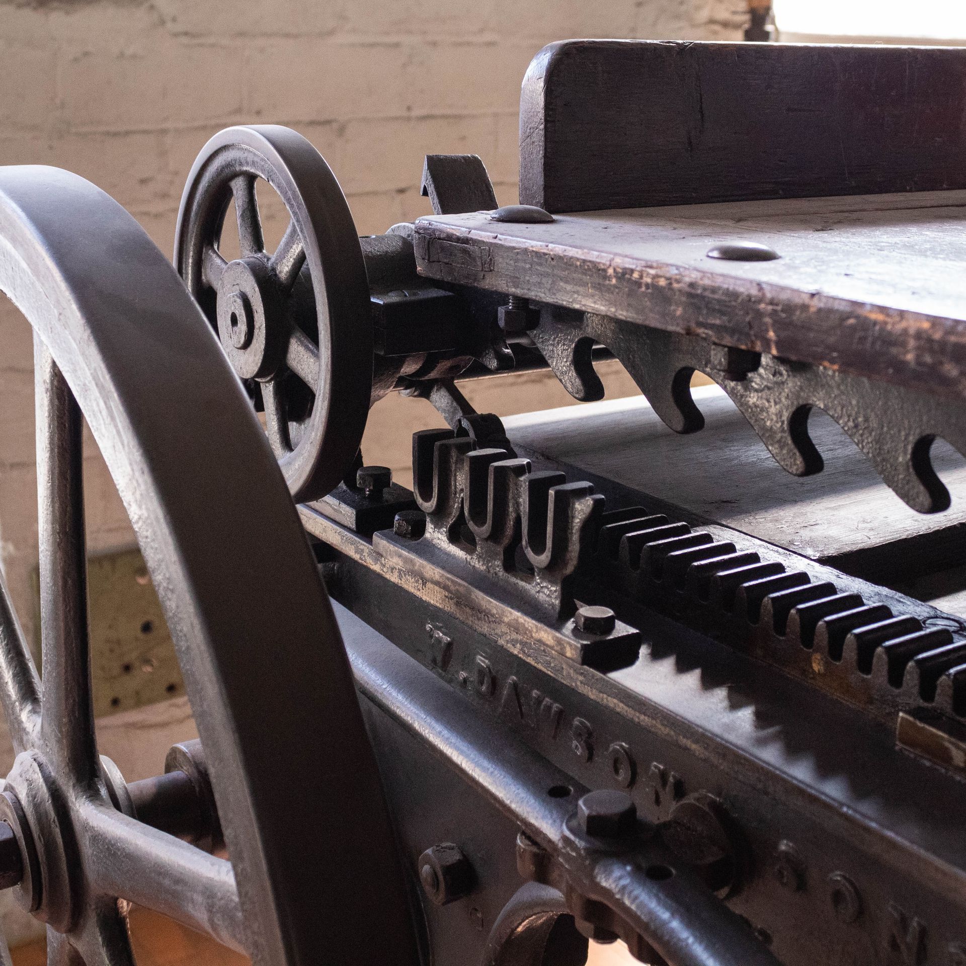 Image of The Wharfdale Press in factory.
