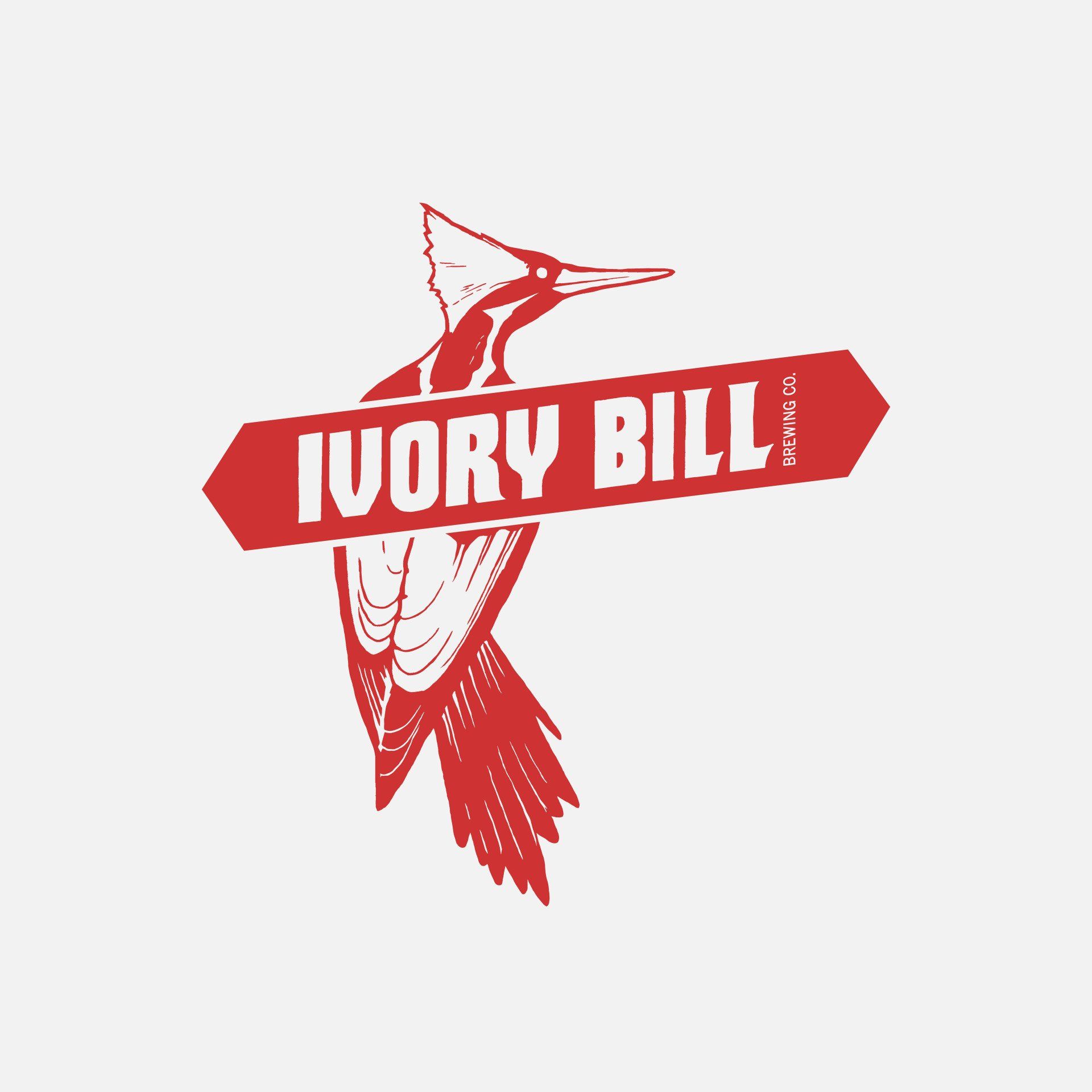 3 large cans of ivory bill brewing co beer