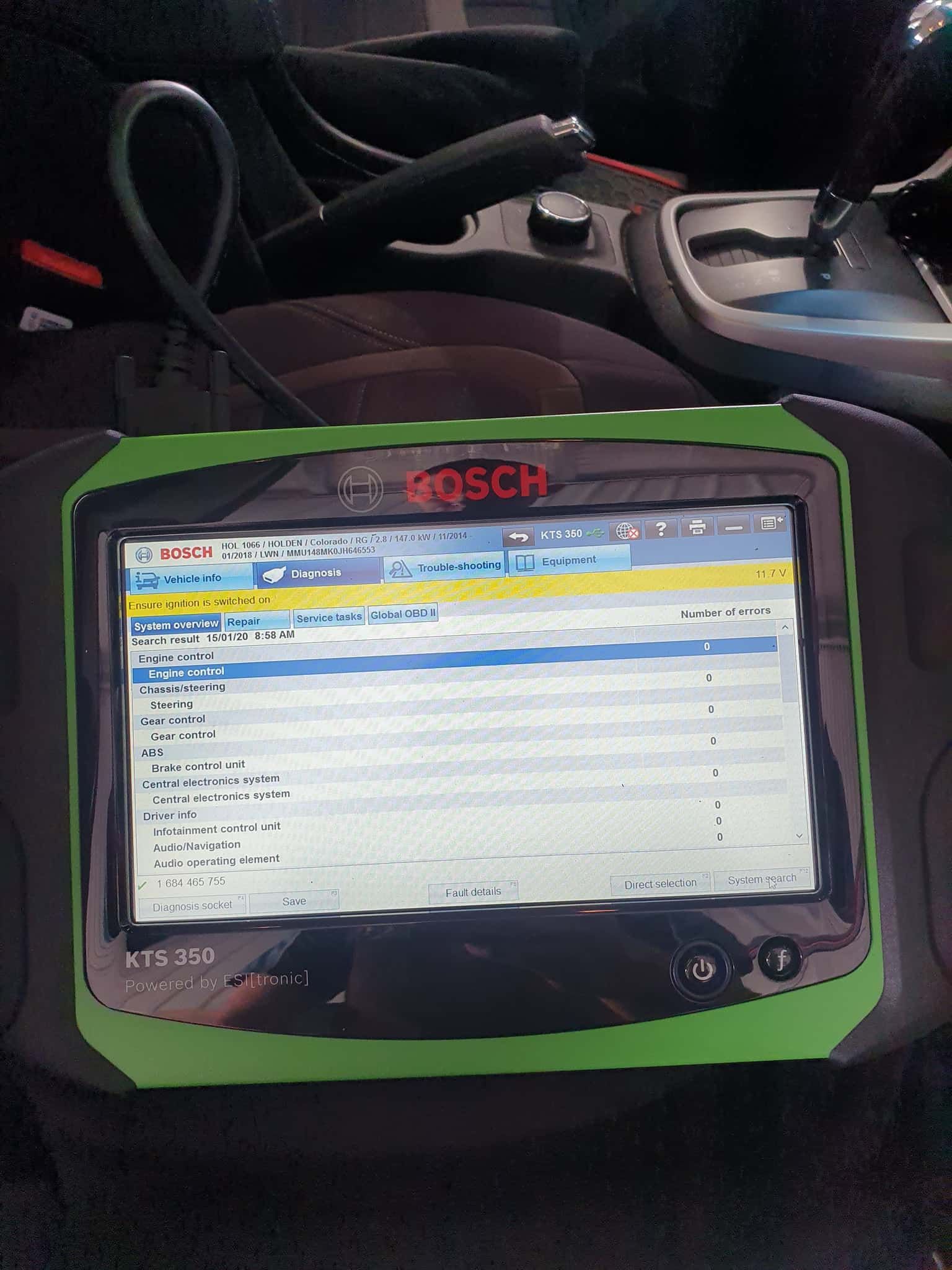 A Green Bosch Device is Sitting in a Car — OSP Automotive & Marine In Grafton, NSW