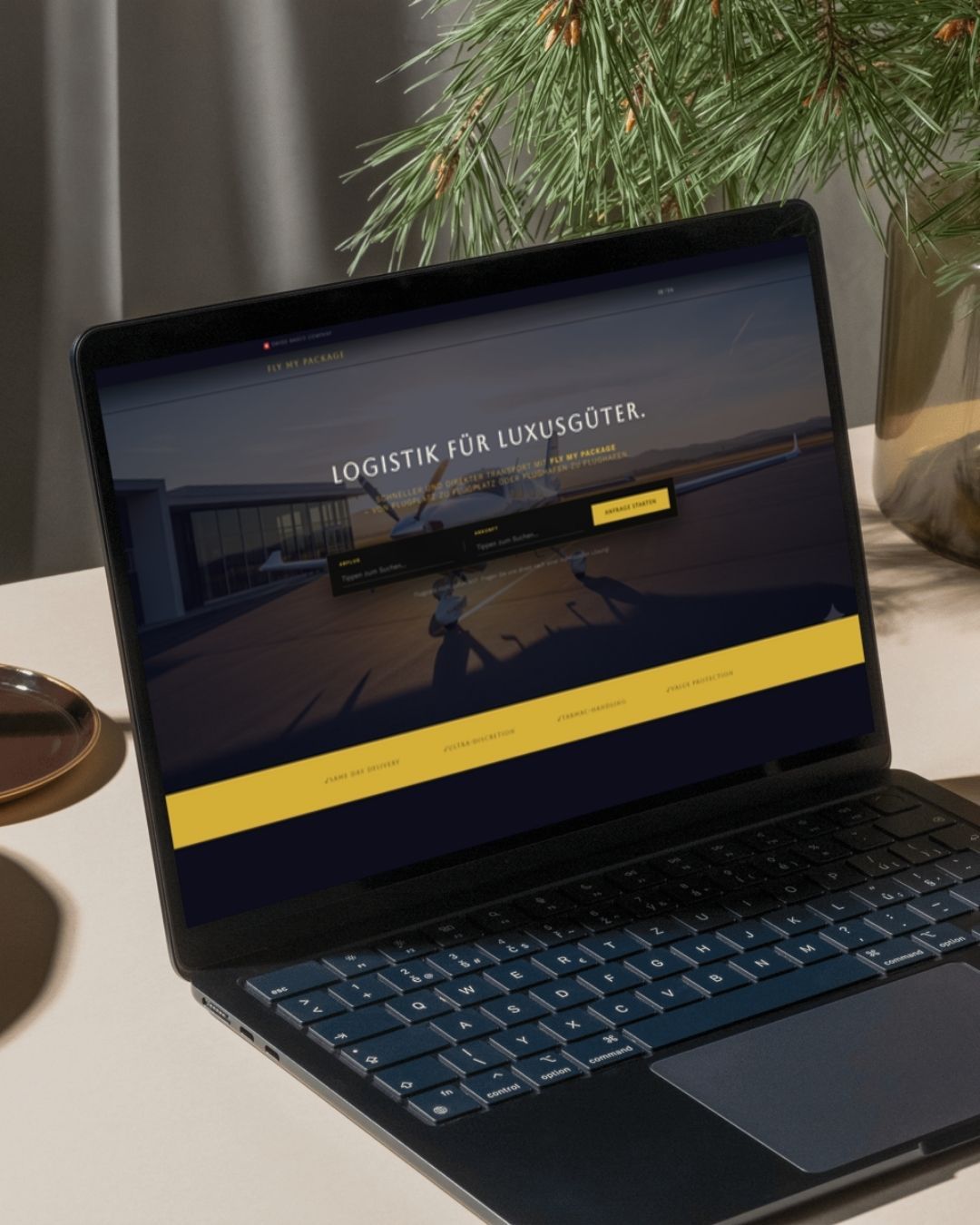 FlyMyPackage Landingpage