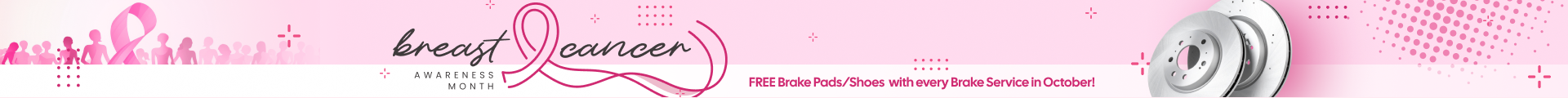 Brakes for Breasts Campaign FREE Brake Pads or Shoes with every Brake Service