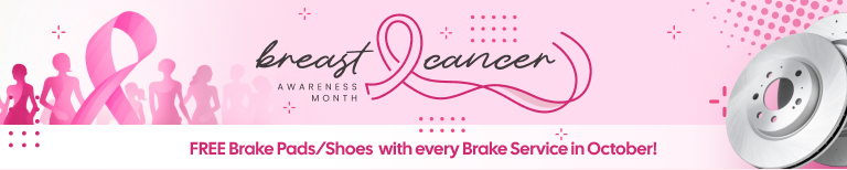 Brakes for Breasts Campaign FREE Brake Pads or Shoes with every Brake Service