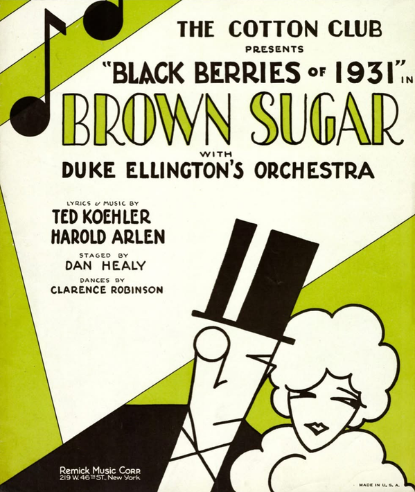Vintage jazzposter van de Cotton Club voor 