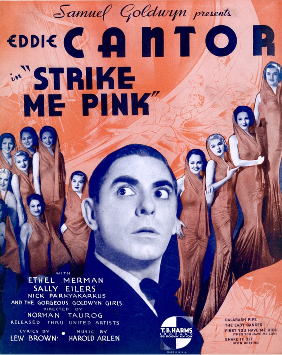 Vintage filmposter voor Eddie Cantors 