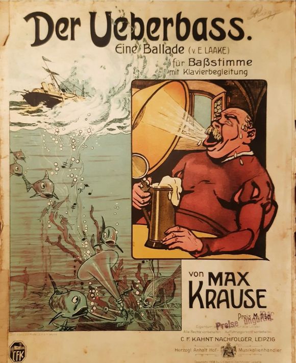 Vintage Duitse poster voor 