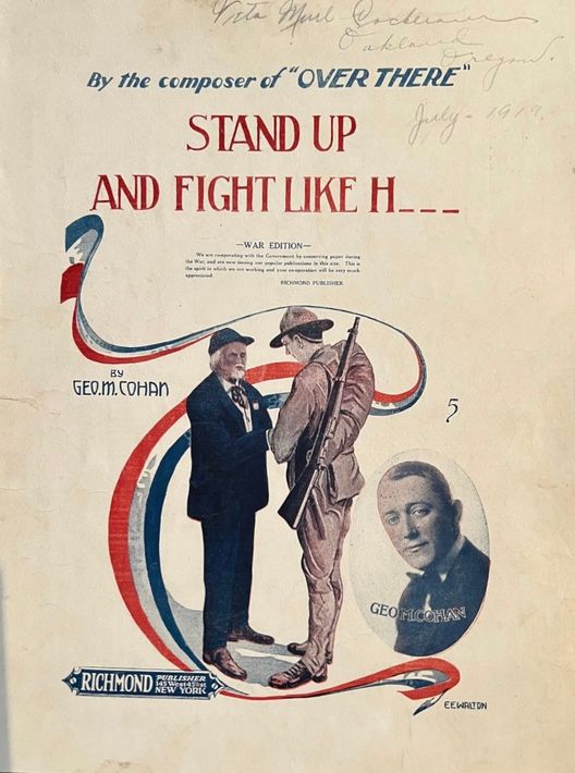 Vintage oorlogsposter 