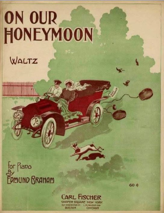 Vintage bladmuziekomslag met de titel 