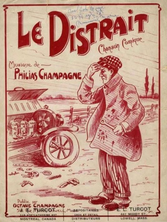 Vintage rode poster met de titel 