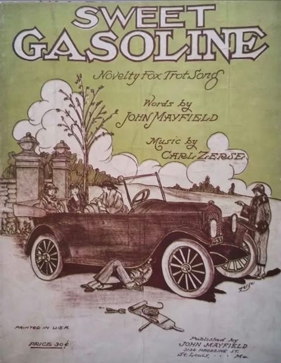 Vintage bladmuziekhoes van 
