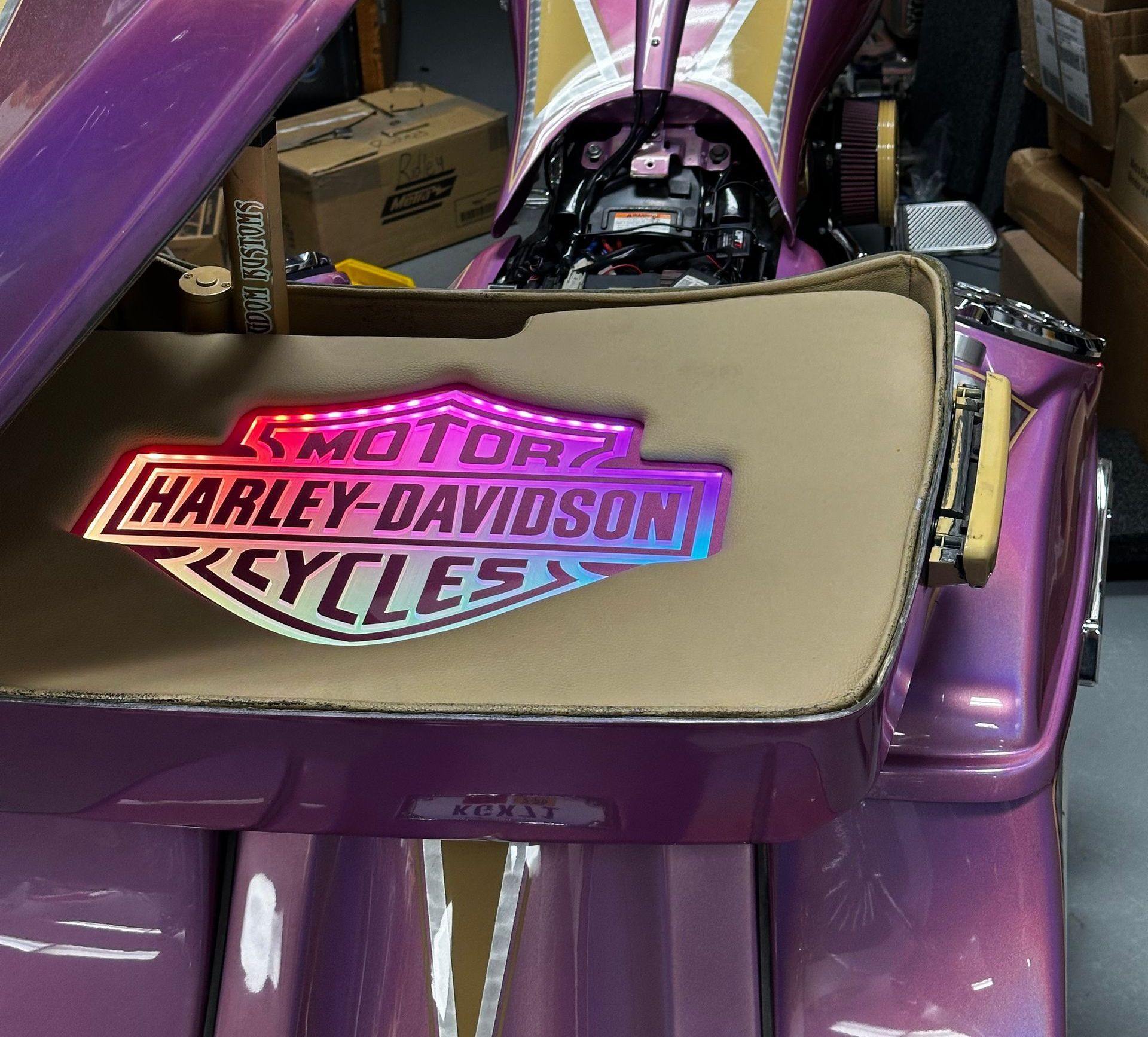 Custom motorcycle audio & visual
