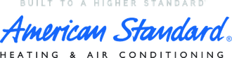 the logo for american standard heating and air conditioning