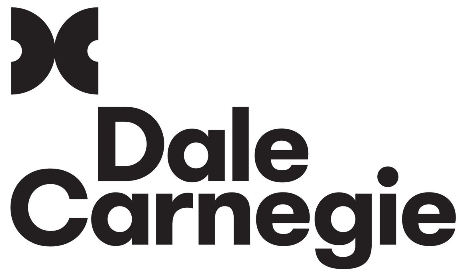 Dale Carnegie logo: black text and symbol.