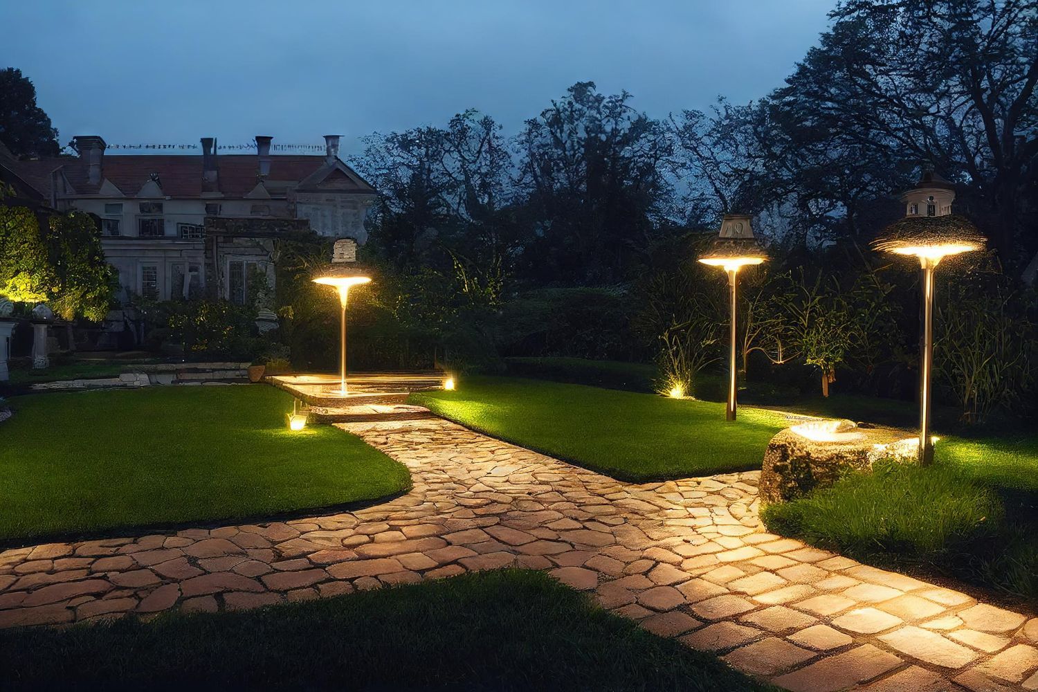 installing landscape lighting