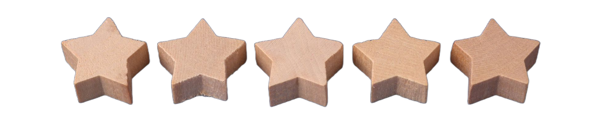 A row of black and white stars on a white background.