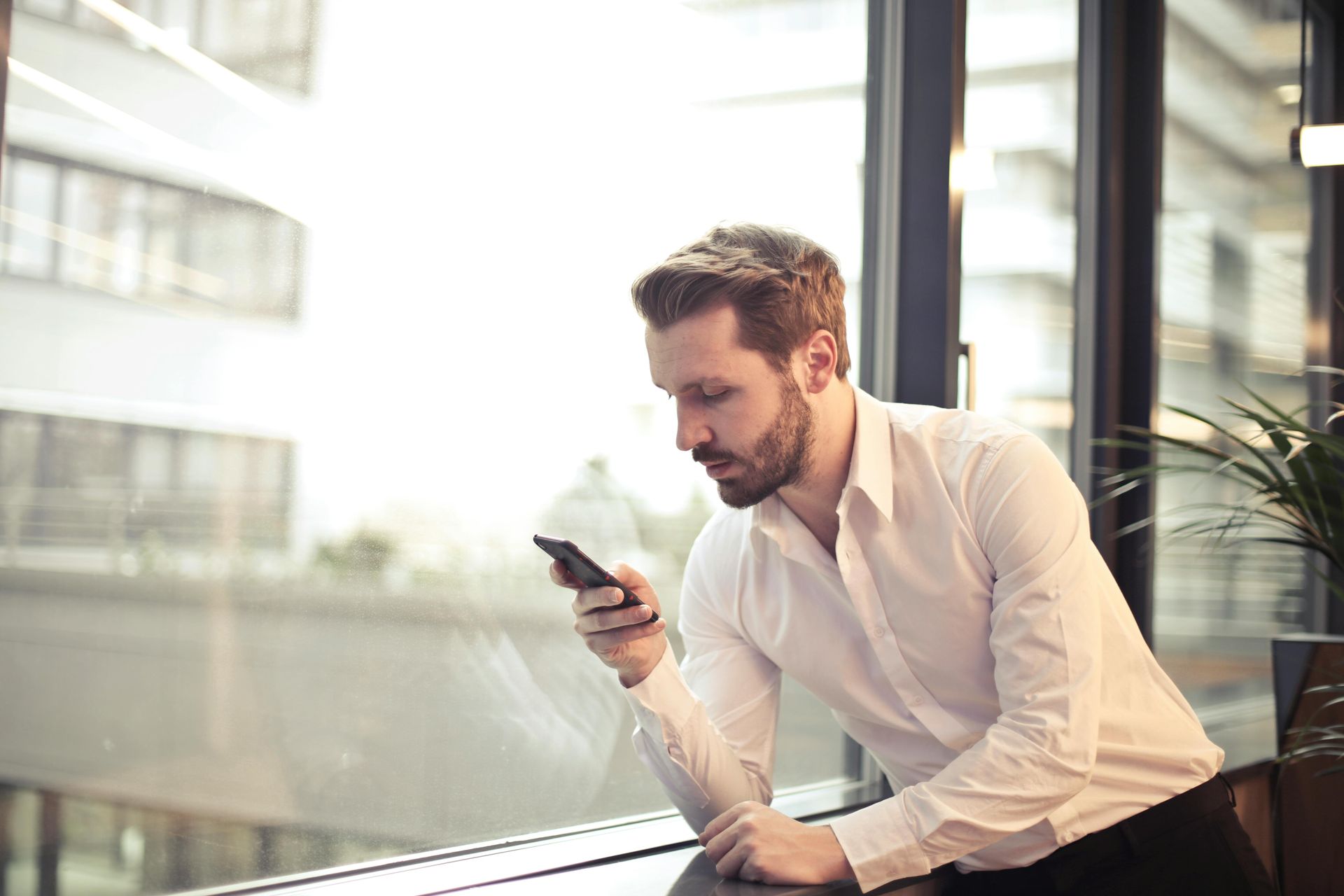 man on computer