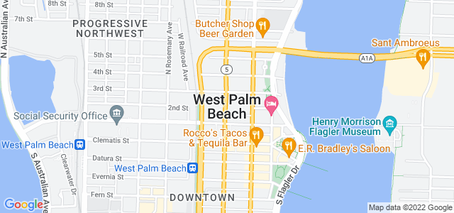 Map of business location