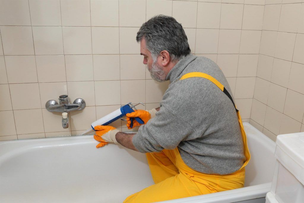 Man Sealing Tub Man Sealing Tub