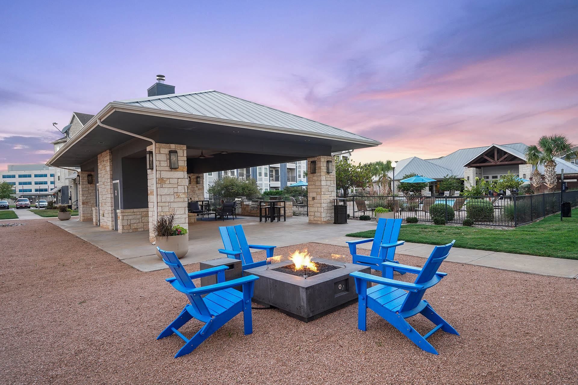 Firepit Seating at Residence at Midland, Midland, 79706