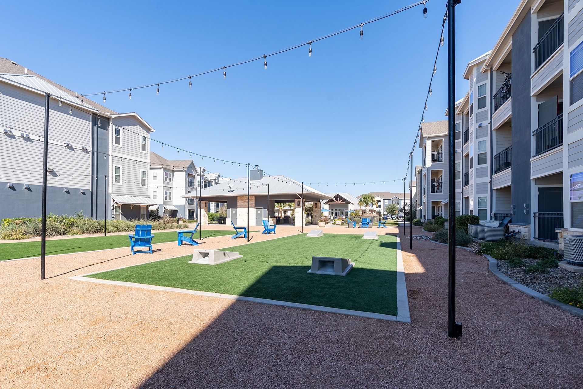 Unique Courtyard Design at Residence at Midland, Midland