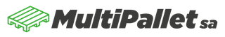 Logotipo de MultiPallet.sa con texto gris e icono de paleta verde sobre fondo blanco.