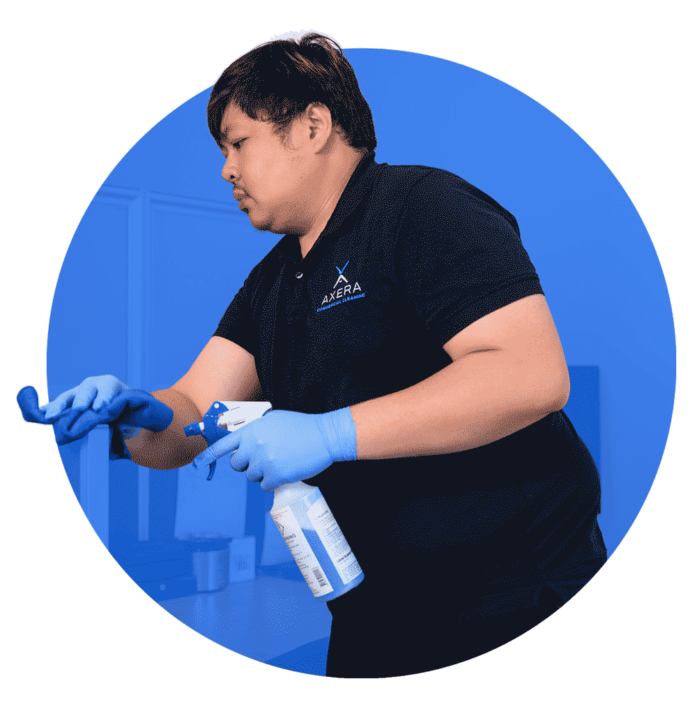 AXERA commercial cleaner at work in Sydney