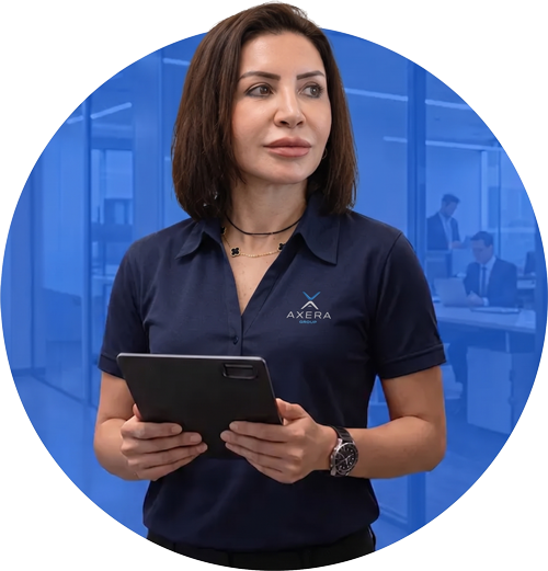 AXERA commercial cleaner delivering professional cleaning services