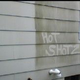 Hot Shotz Power Washing in St. Louis , MO. siding cleaning before and after
