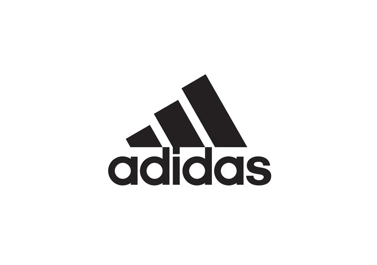 The adidas logo is black and white on a white background.