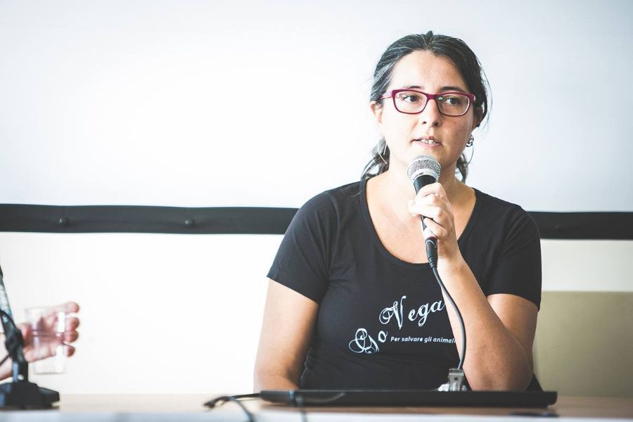 la dott.ssa Denise Filippin durante un convegno