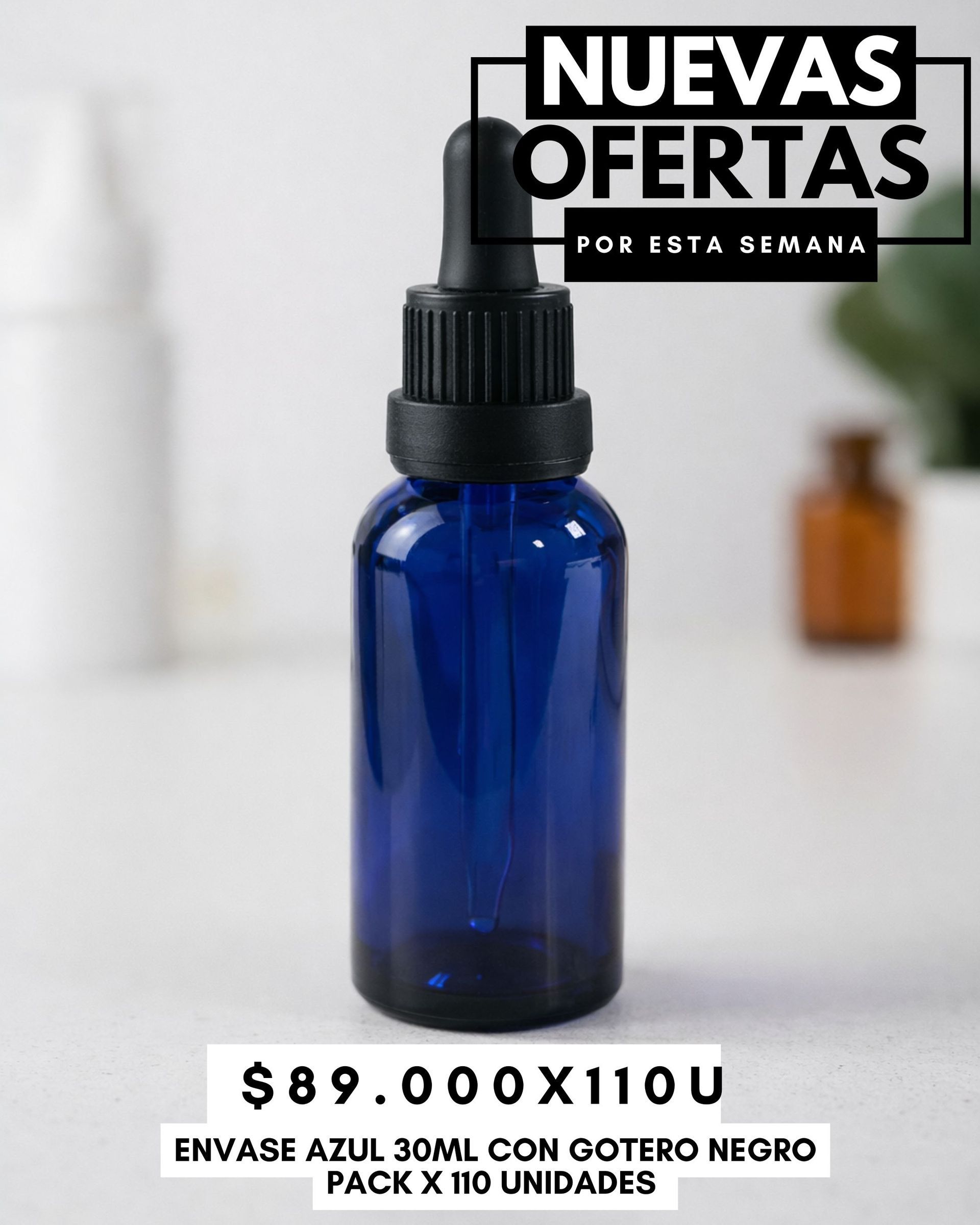 Promo pack azul 30cc x 110unidades