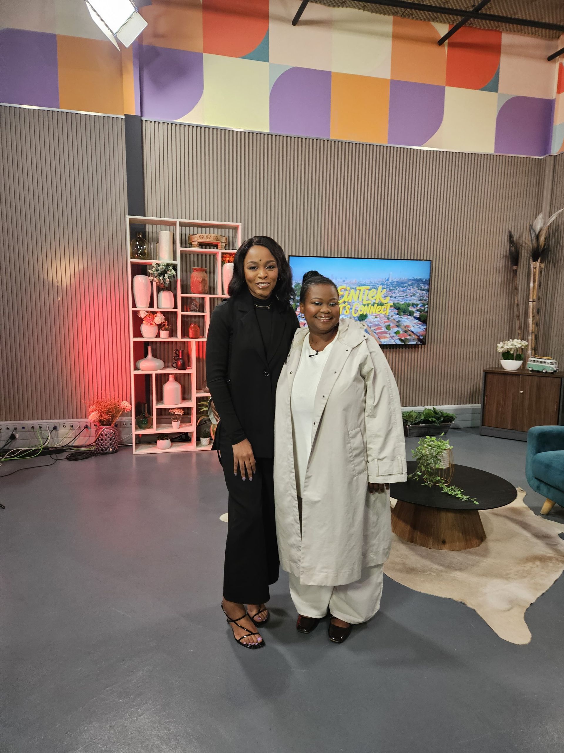 Phozisa from TM Counselling with Poppy on the Eintlek Studio