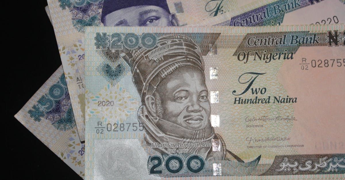 Bunch of Nigeria money currencies